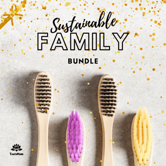 Sustainable Family Combo by Envaplax | Biodegradable Toothbrush | 2 Adult + 2 Kid