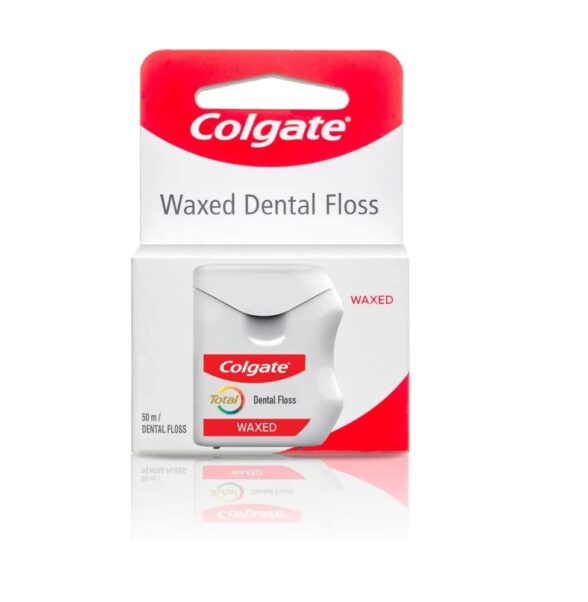 Colgate Waxed Dental Floss for Improved Mouth Health (50m) pack of 3