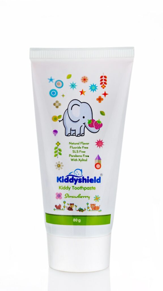 Kiddyshield Oral Care Toothpaste for Kids & Babies (12 Month+ Age) (Strawberry, Pack of 3) - Image 3