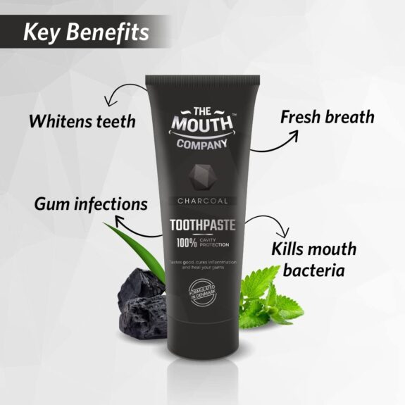 The Mouth Company Deep Cleansing Charcoal Toothpaste 75g - Image 3