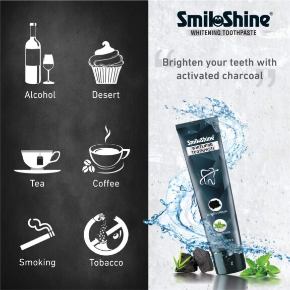 SmiloShine Whitening Toothpaste with Activated Charcoal - Image 9