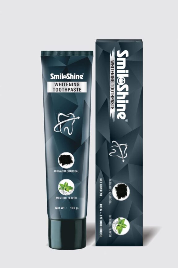 SmiloShine Whitening Toothpaste with Activated Charcoal