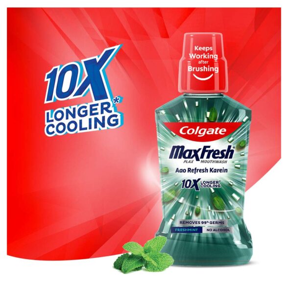 Colgate Plax Mouthwash - 100ml Fresh Mint (Pack of 2) - Image 4