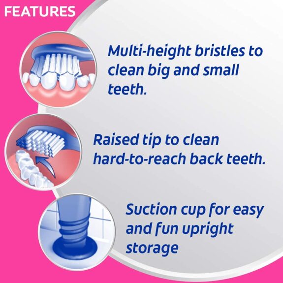 Colgate Kids Cavity Protection BUNDLE for 6-9 Years, 80g, Natural Strawberry Mint Flavour with Colgate Barbie Extra Soft bristles Toothbrush - Image 6