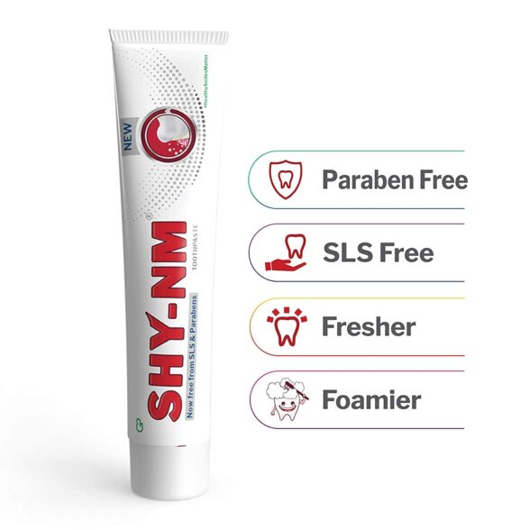 SHY-NM Toothpaste 50 g - (Pack of 2) | SLS free, Parabens free and Vegan friendly,Oral care - Image 5