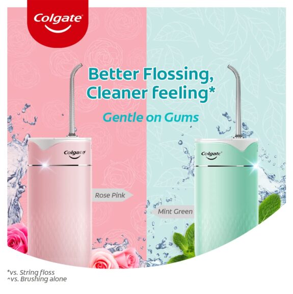 Colgate Water Flosser Green, 140ml, Waterproof design with 3 adjustable pressure modes, with Rechargeable Battery included that lasts upto 4 weeks - Image 7