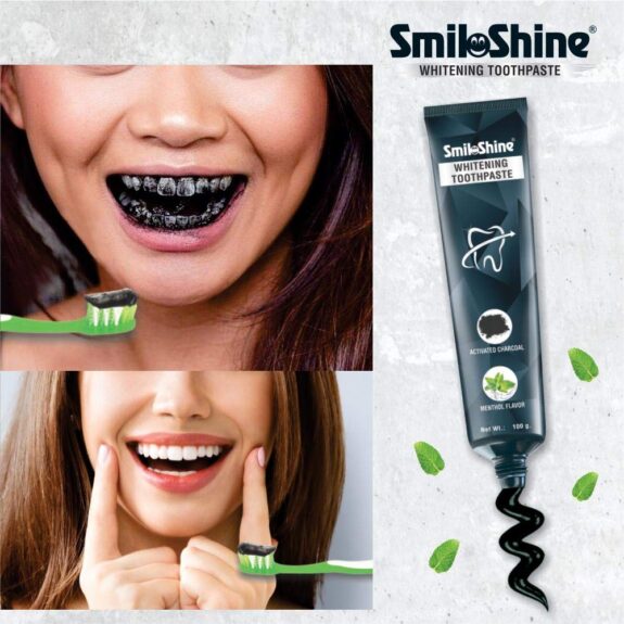 SmiloShine Whitening Toothpaste with Activated Charcoal - Image 4