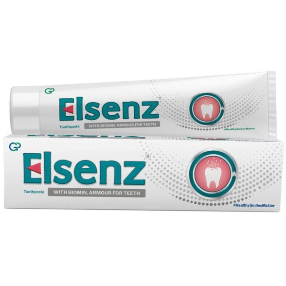 Elsenz Anti Cavity Toothpaste 70g Pack of 1 | Fluoride Toothpaste for Tooth Decay, Enamel Repair and Improved Oral Health | Vegan