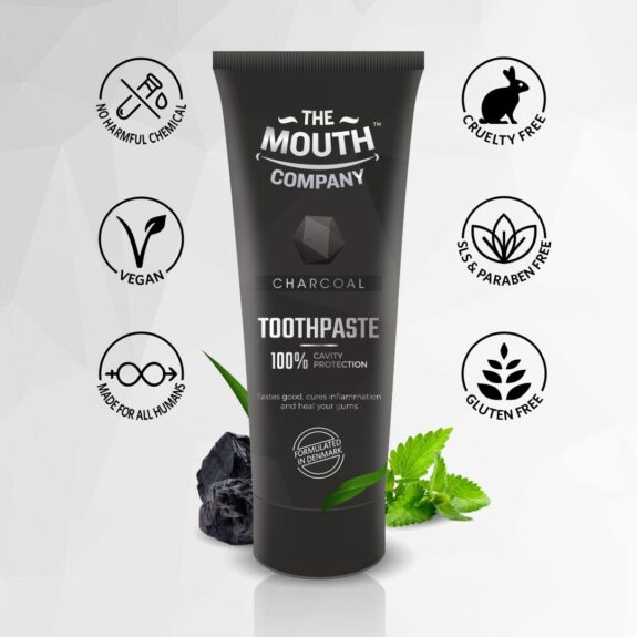 The Mouth Company Deep Cleansing Charcoal Toothpaste 75g - Image 6