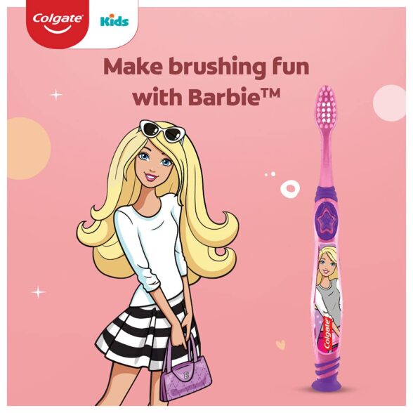 Colgate Kids Barbie Toothbrush, (Pack of 3) - Image 10