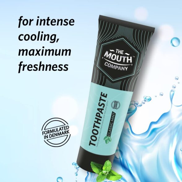 The Mouth Company Refreshing Classic Mint Toothpaste 100g - Pack of 2 - Image 4