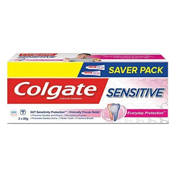 Colgate Sensitive Everyday Protection Anticavity Toothpaste - 80g (Buy 1 get 1 free) - Image 3