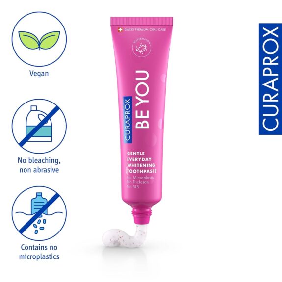 CURAPROX Be You Toothpaste By Dr. Reddy'S|Gentle Everyday Whitening Toothpaste|Blackberry Flavour|Non Bleaching|Developed By Dental Experts|Microplastic Free,Triclosan Free,Fluoride Toothpaste-60Ml - Image 5