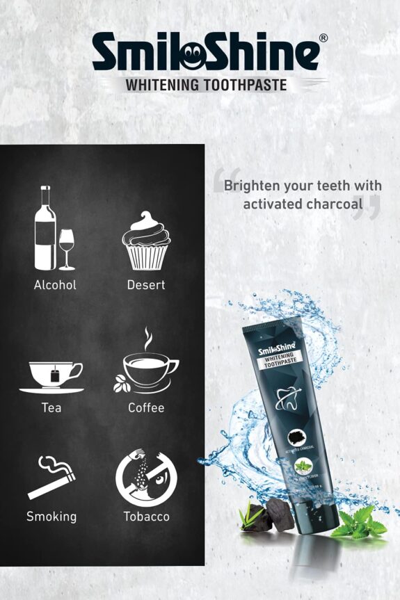 SmiloShine Whitening Toothpaste with Activated Charcoal - Image 7