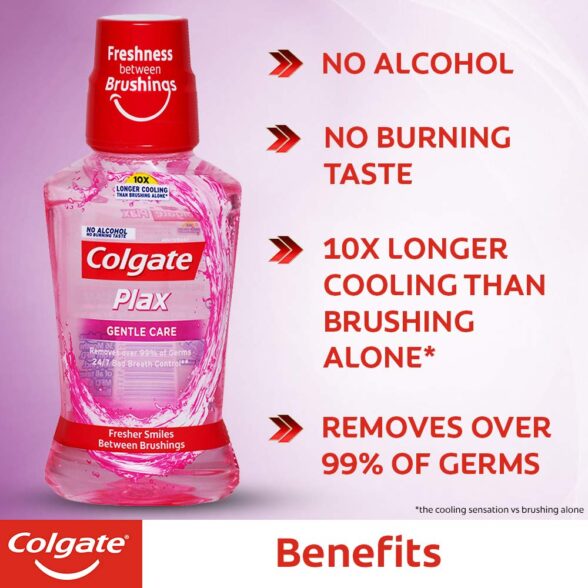 Colgate Plax Mouthwash - 250ml (Gentle Care) (Pack of 2) - Image 5