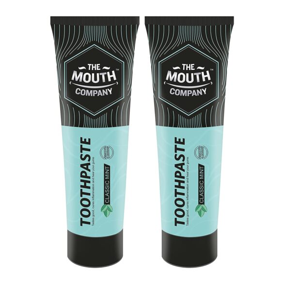 The Mouth Company Refreshing Classic Mint Toothpaste 100g - Pack of 2