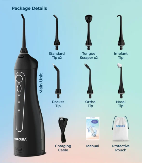 Oracura- Water Flosser- OC150 Dental PRO Smart Water Flosser - Image 11