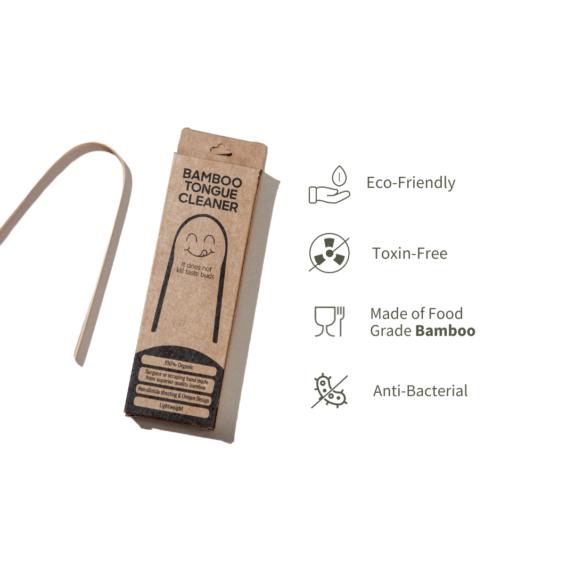 Ecotyl Bamboo Tongue Cleaner (set of 2) - Image 4