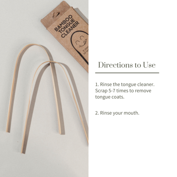 Ecotyl Bamboo Tongue Cleaner (set of 2) - Image 5