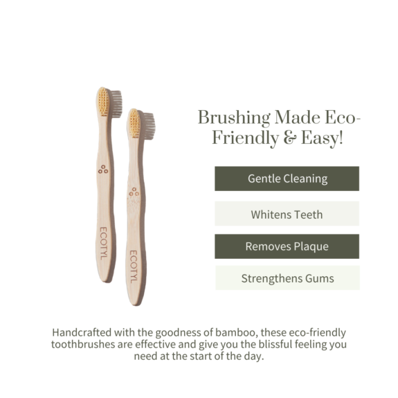 Ecotyl Bamboo Toothbrush (Set of 2) - Image 3