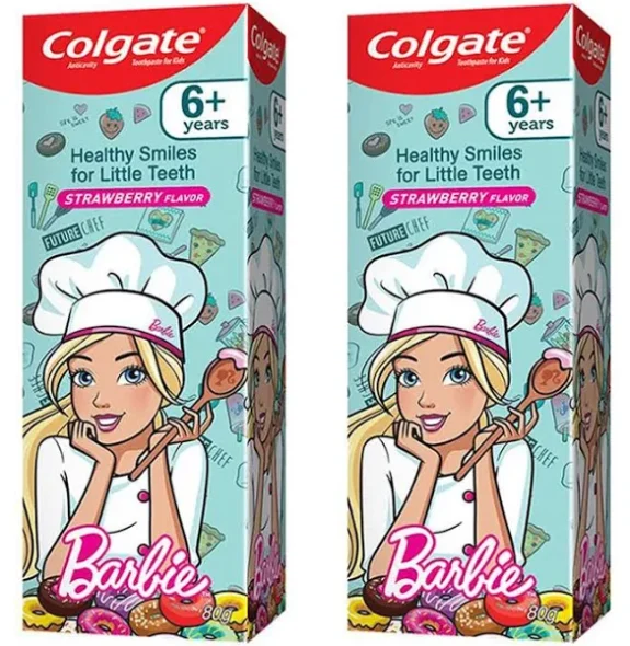 Colgate Kid 6+ Years Toothpaste .Barbie (Pack Of 2) Toothpaste (160 g, Pack of 2)