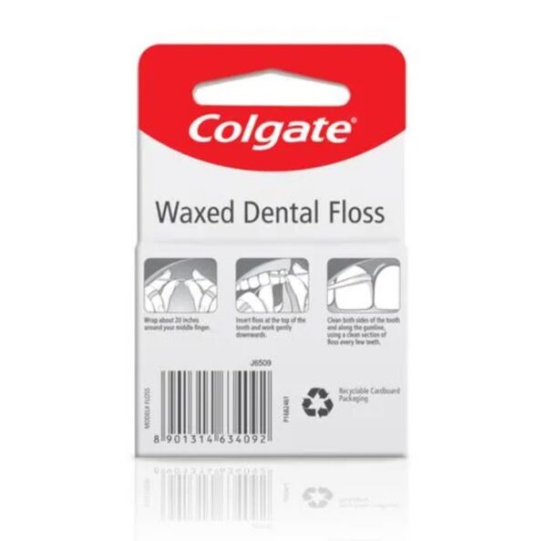 Colgate Waxed Dental Floss for Improved Mouth Health (50m) pack of 3 - Image 2