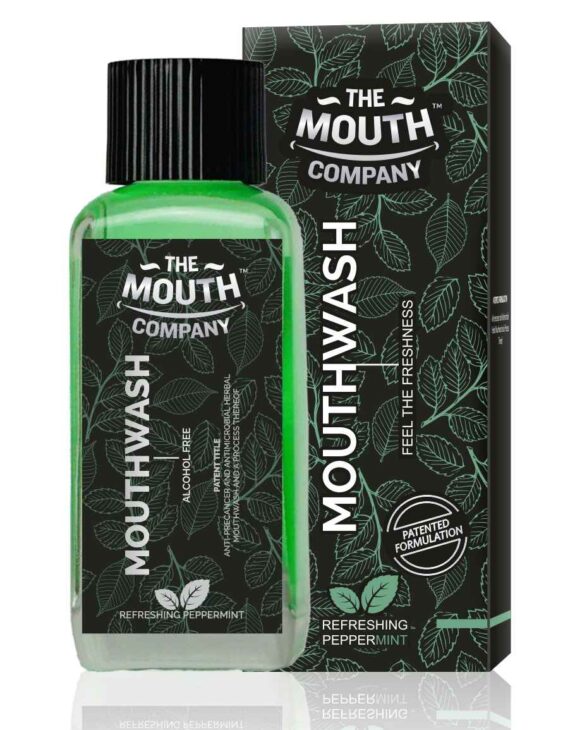 The Mouth Company Refreshing Peppermint Mouthwash (Alcohol Free) - 100ml - Image 3