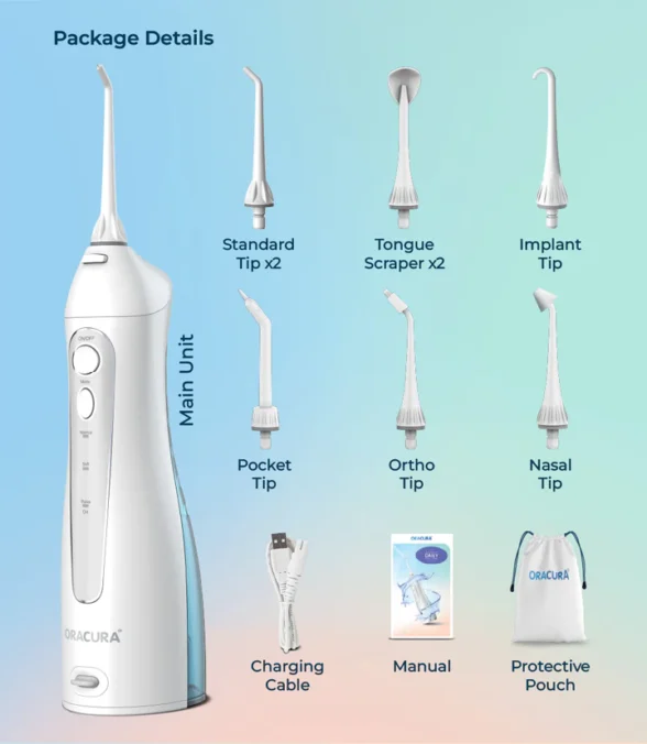 Oracura- Water Flosser- OC150 Dental PRO Smart Water Flosser - Image 3