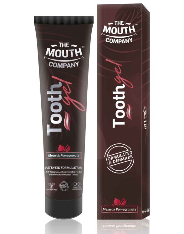 The Mouth Company Soothing Meswak & Pomegranate Toothgel for Enamel Protection 20g - Image 3