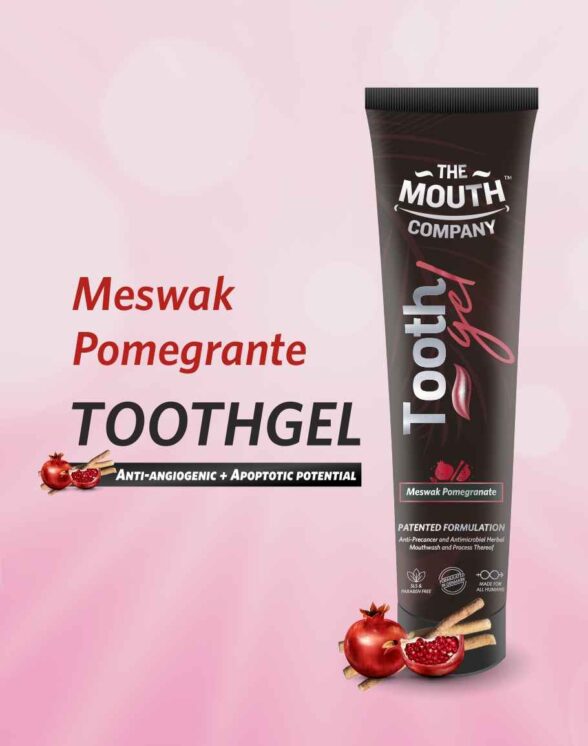 The Mouth Company Soothing Meswak & Pomegranate Toothgel for Enamel Protection 20g - Image 4