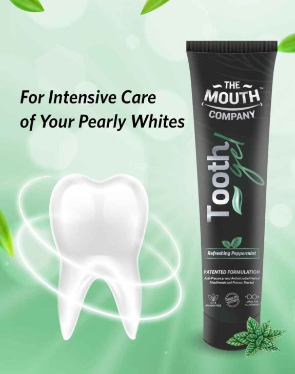 The Mouth Company Refreshing Peppermint Toothgel for Enamel Protection 20g - Image 5