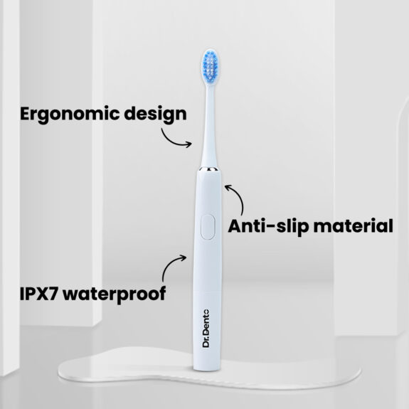 Dr. Dento Ultra Series Sonic Electric Toothbrush - Frosty White - Image 4