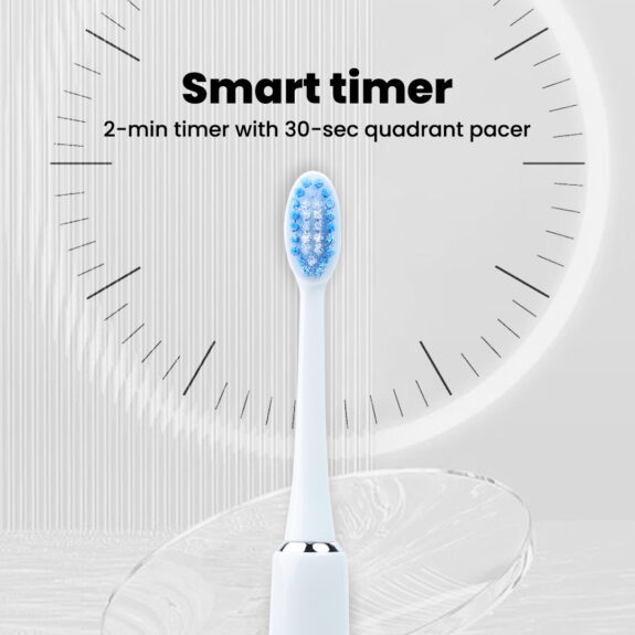 Dr. Dento Ultra Series Sonic Electric Toothbrush - Frosty White - Image 5