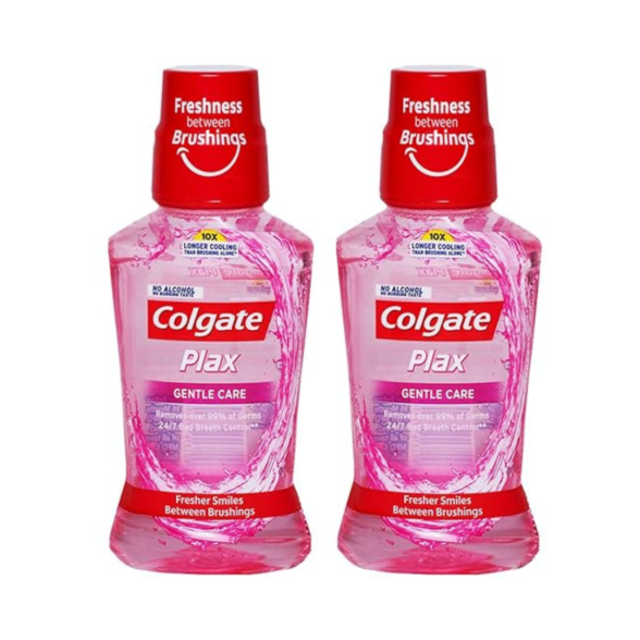 Colgate Plax Mouthwash - 250ml (Gentle Care) (Pack of 2)