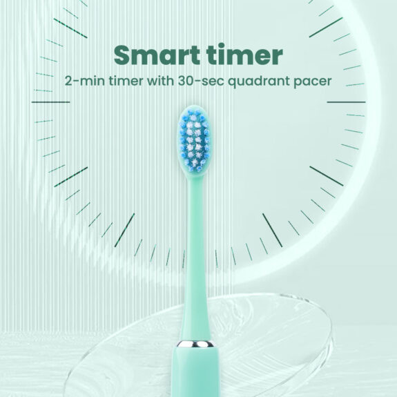 Dr. Dento Ultra Series Sonic Electric Toothbrush - Jade Green - Image 3