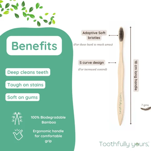 Bamboo Toothbrush - Family Pack (2 Adults 2 Kids) - Image 2