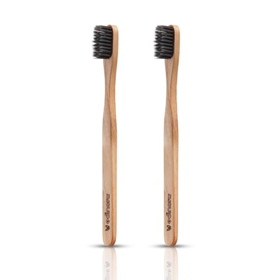 Edinora Clove infused Neemwood Toothbrush | Edinora Toothbrush | Pack of 2