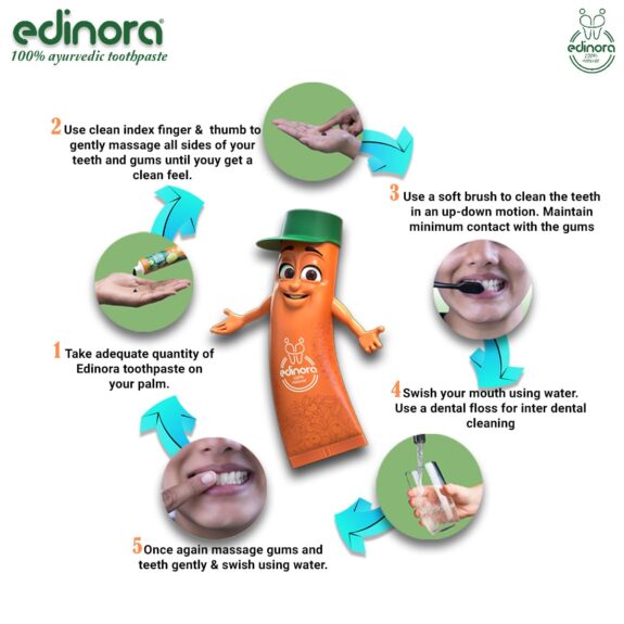 Edinora Sensipro | Ayurvedic toothpaste | for sensitivity & bleeding gums (90 g) - Image 3