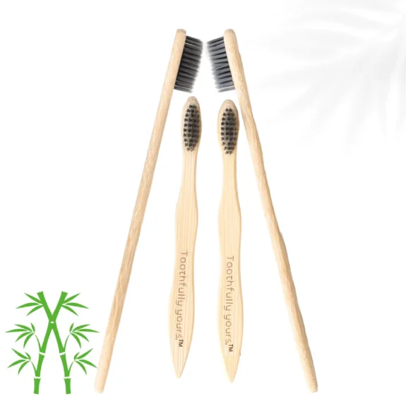 Bamboo Toothbrush - Family Pack (2 Adults 2 Kids)