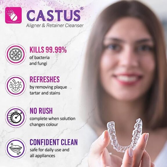 Castus Retainer & Aligners Cleanser Tablets | 90 Tablets - Image 4