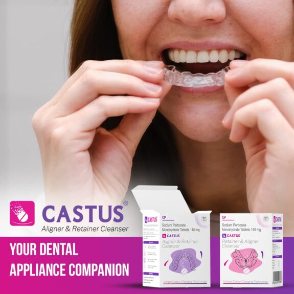 Castus Retainer & Aligners Cleanser Tablets | 90 Tablets - Image 6